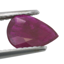 1,06ct Ruby Pear Cut