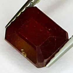 2.50ct Ruby emerald cut 7.2x5.7mm