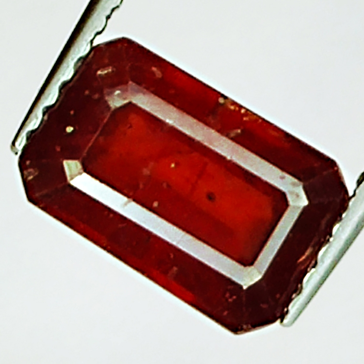 2.30ct Ruby emerald cut 8.9x5.8mm