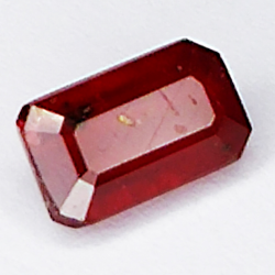 2.25ct Ruby emerald cut 8.8x5.1mm