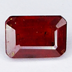 2.70ct Ruby emerald cut 8.6x5.8mm