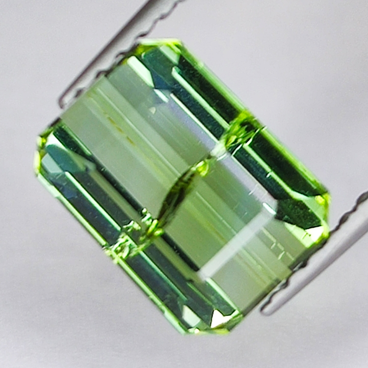 2.56ct Tourmaline Verdelite Emerald cut 8.5x6.3mm