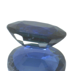 Saphir bleu 0,98 ct taille ovale 6,96x5,08 mm