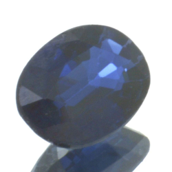 Saphir bleu 0,98 ct taille ovale 6,96x5,08 mm