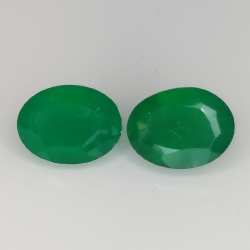 Agata verde taglio ovale 8x6mm 1pz