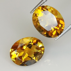 Citrine oval cut 10x8mm 1pz