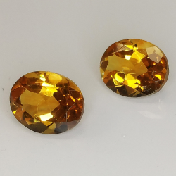 Citrin oval Größe 10x8mm 1pz