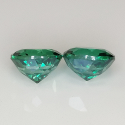 Green topaz round cut 8mm 1pz