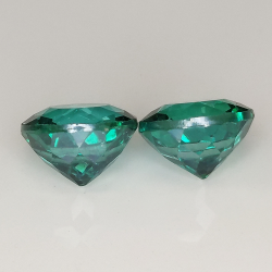 Green topaz round cut 9mm 1pz