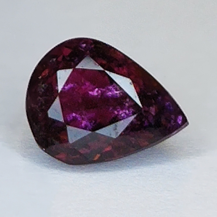 2.00ct Rubellit-Turmalin Birnenschliff 8.9x6.9mm