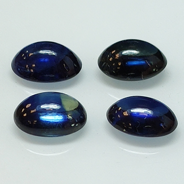 Blauer Saphir Cabochon oval Cabochon 7x5mm 1St.