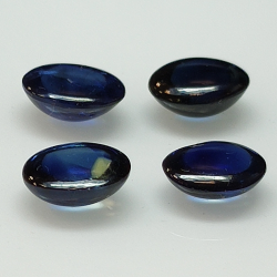 Cabochon ovale saphir bleu 7x5mm 1pc