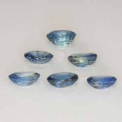 Zafiro azul talla oval 5x4mm 1pz