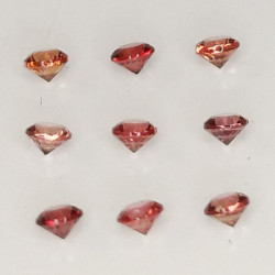 Saphir Padparadscha Brillantschliff Saphir 1,7mm 1ct