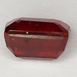 2.60ct Ruby emerald cut 8.6x5.5mm