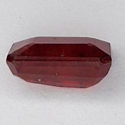 2.35ct Ruby emerald cut 8.5x5.5mm