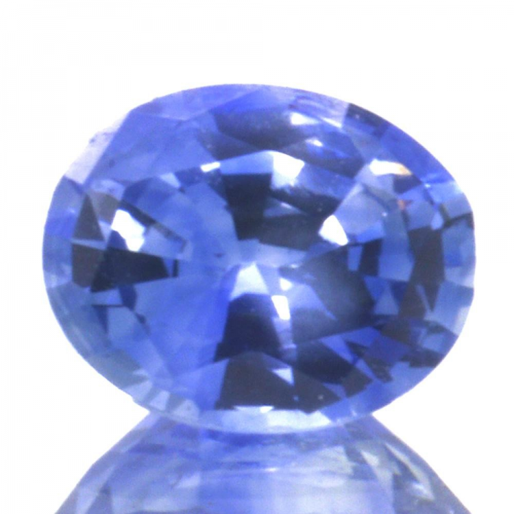 0.84ct Blue Sapphire Oval Cut 6.48x5.21mm