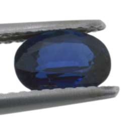 1,10 ct blauer Saphir im Ovalschliff, 7,06 x 5,09 mm