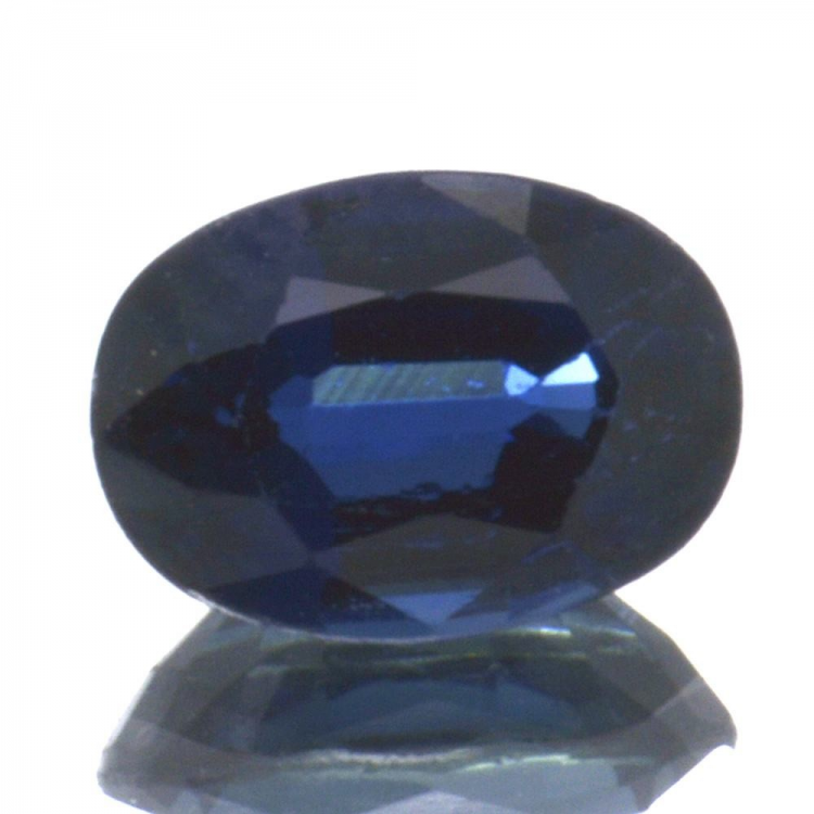 Saphir bleu 1,10 ct taille ovale 7,06x5,09 mm