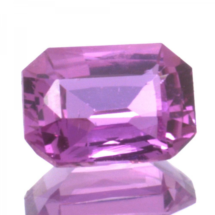 0,70ct Zafiro Rosa Talla Esmeralda 6,04x4,39mm