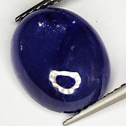 6.12ct Bleu Saphir cabochon ovale 11.6x9.3mm