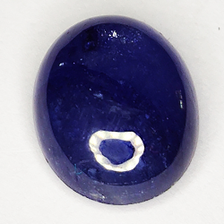 6.12ct Blauer Saphir cabochon oval 11.6x9.3mm