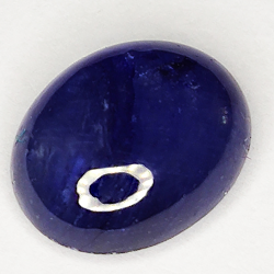 6.12ct Blauer Saphir cabochon oval 11.6x9.3mm