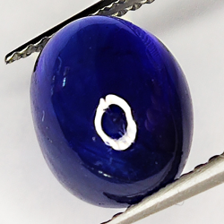 5.93ct Zaffiro Blu cabochon ovale 10.3x8.2mm