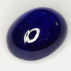 5.93ct Blue Sapphire cabochon oval 10.3x8.2mm