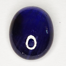 5.02ct Blauer Saphir cabochon oval 11.0x8.5mm