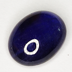 5.02ct Blauer Saphir cabochon oval 11.0x8.5mm