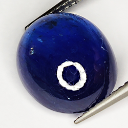 9.26ct Blue Sapphire cabochon oval 12.0x10.6mm