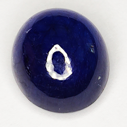 7.98ct Blauer Saphir cabochon oval 11.3x9.8mm