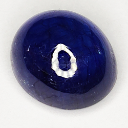 7.98ct Blauer Saphir cabochon oval 11.3x9.8mm