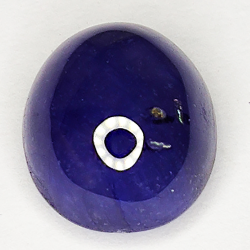 7.83ct Bleu Saphir cabochon ovale 11.2x9.6mm