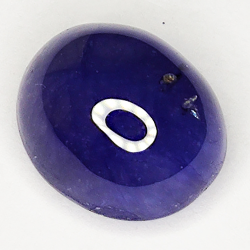 7.83ct Blauer Saphir cabochon oval 11.2x9.6mm