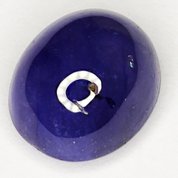 7.83ct Bleu Saphir cabochon ovale 11.2x9.6mm