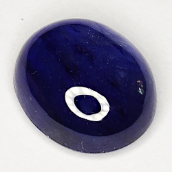 6.06ct Blue Sapphire cabochon oval 11.5x9.7mm