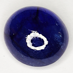 9.43ct Blauer Saphir cabochon oval 12.3x11.2mm