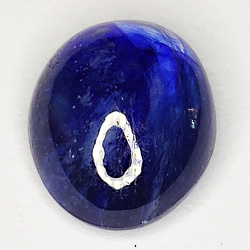 5.80ct Blue Sapphire cabochon oval 11.4x9.0mm