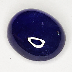 7.22ct Bleu Saphir cabochon ovale 11.7x10.0mm