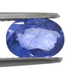 1,64 ct blauer Saphir im Ovalschliff 8,44 x 6,07 mm