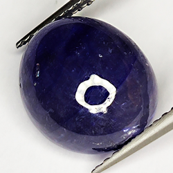 8.84ct Blue Sapphire cabochon oval 11.3x9.9mm