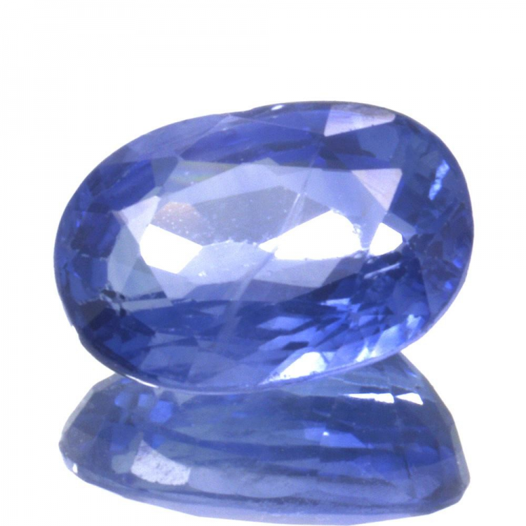 1,64 ct blauer Saphir im Ovalschliff 8,44 x 6,07 mm