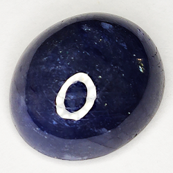 15.55ct Blauer Saphir cabochon oval 15.3x13.3mm