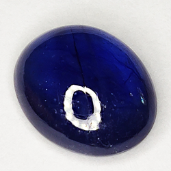 5.92ct Blauer Saphir cabochon oval 11.5x9.4mm