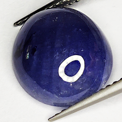 7.57ct Blue Sapphire cabochon oval 12.1x11.1mm