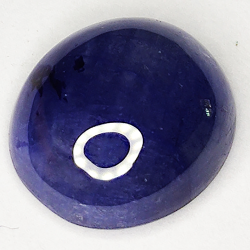 7.57ct Blauer Saphir cabochon oval 12.1x11.1mm