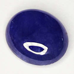 6.46ct Blue Sapphire cabochon oval 12.2x10.2mm