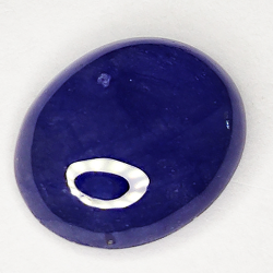 6.46ct Blauer Saphir cabochon oval 12.2x10.2mm